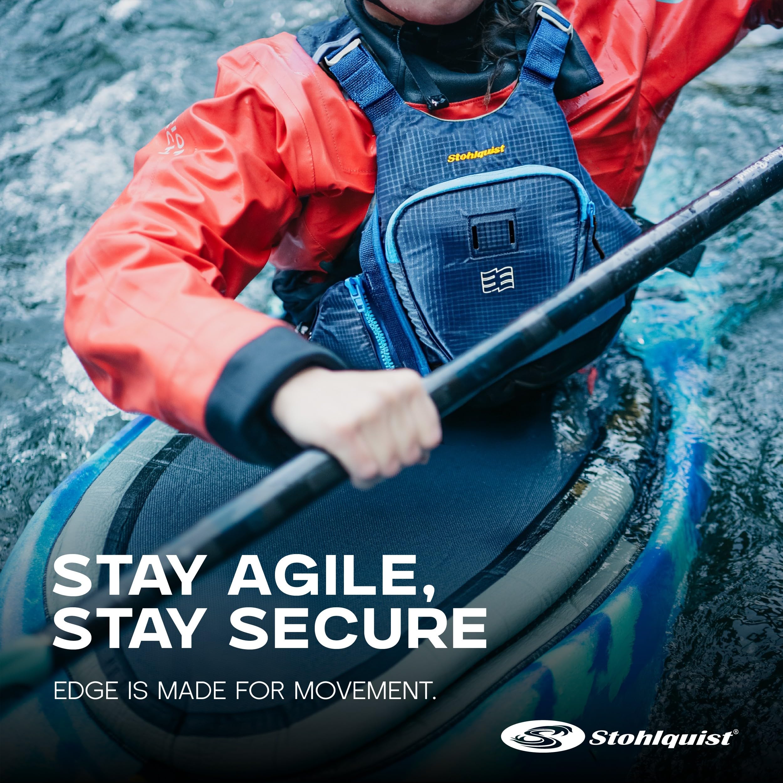 Amazon | Stohlquist Edge 大人用 メンズ ライフジャケット PFD - 高